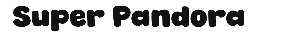 Super Pandora font preview