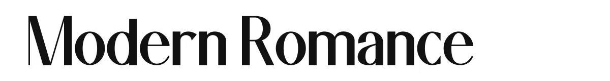 Modern Romance original font preview
