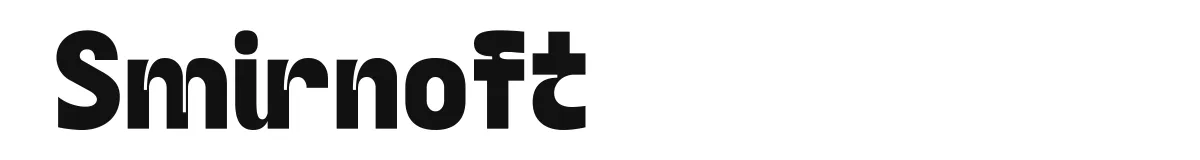 Smirnoft original font preview