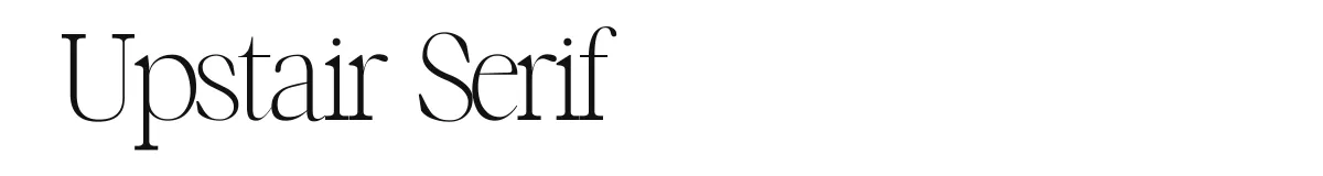 Upstair Serif Upstairs Serif Personal License preview