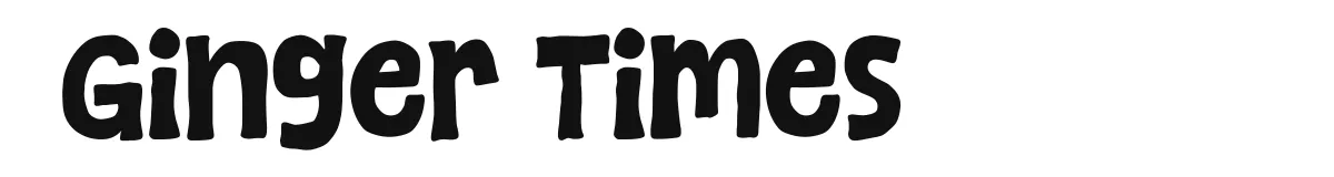 Ginger Times font preview