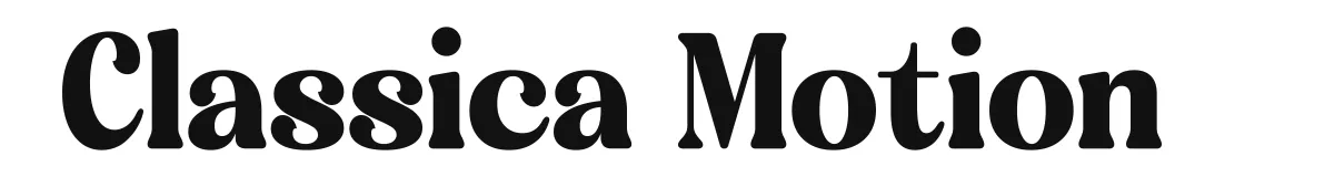 Classica Motion original font preview