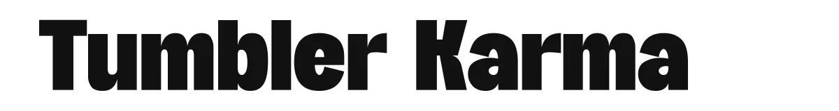 Tumbler Karma font preview