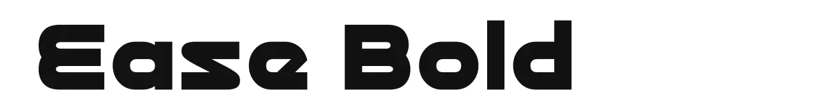 Ease Bold font preview