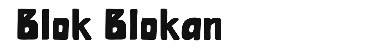 Blok Blokan font preview