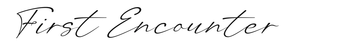 First Encounter font preview