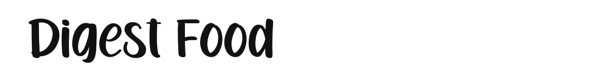 Digest Food font preview