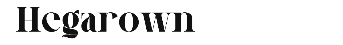 Hegarown font preview
