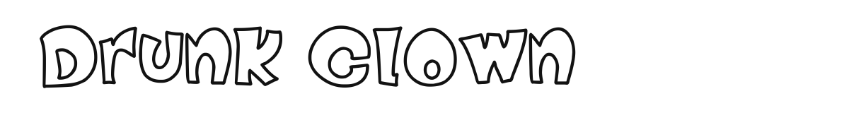 Drunk Clown Outline preview