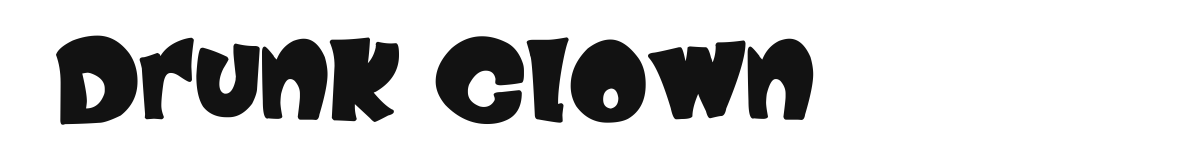 Drunk Clown original font preview