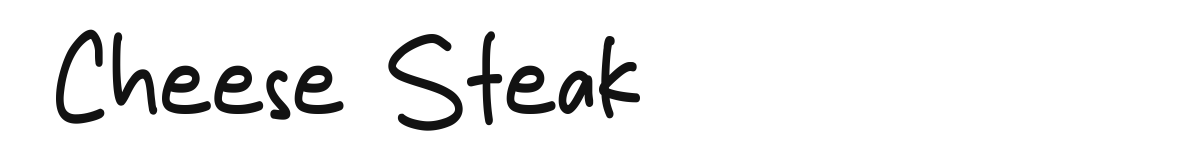 Cheese Steak font preview