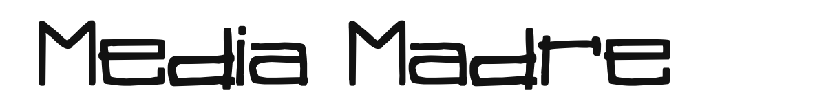 Media Madre original font preview