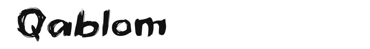 Qablom font preview