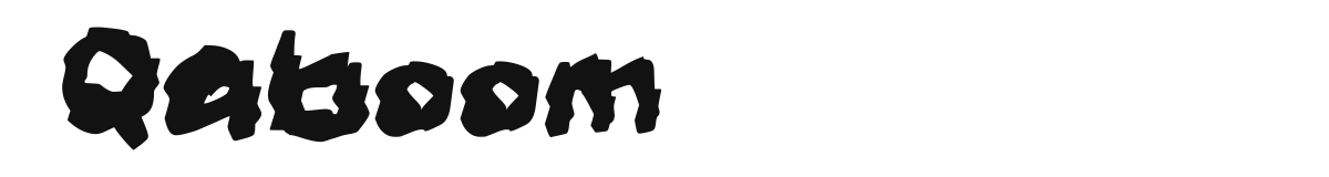 Qaboom original font preview