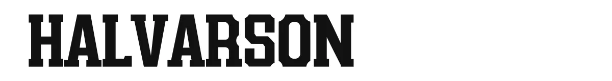 Halvarson font preview