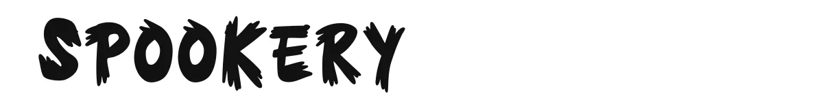 Spookery original font preview