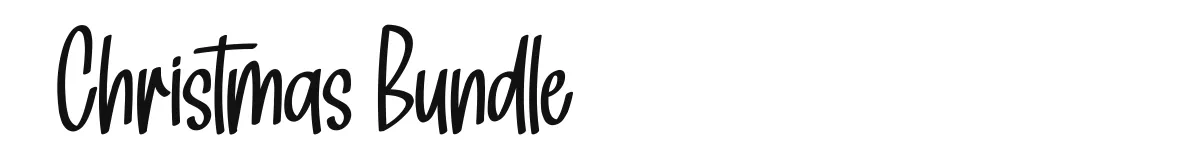 Christmas Bundle original font preview