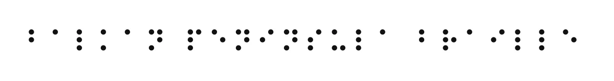 Balkan Peninsula Braille original font preview