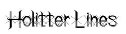 Holitter Lines original font preview
