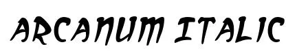 Arcanum Italic