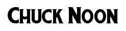 Chuck Noon original font preview