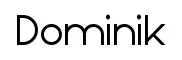 Dominik original font preview