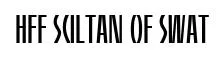HFF Sultan of Swat original font preview