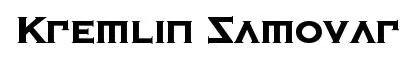 Kremlin Samovar original font preview