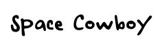 Space Cowboy original font preview