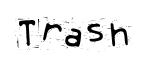 Trash original font preview