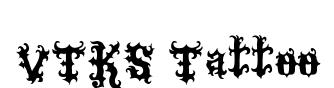 VTKS Tattoo original font preview