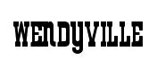 Wendyville original font preview