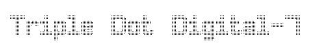 Triple Dot Digital-7 original font preview