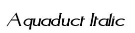 Aquaduct Italic