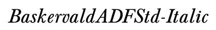 BaskervaldADFStd-Italic