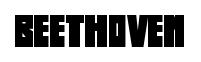 Beethoven original font preview