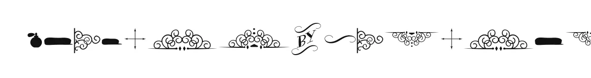 Bergamot Ornaments font preview