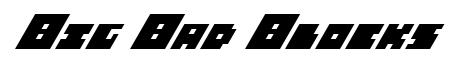 Big Bad Blocks Italic preview