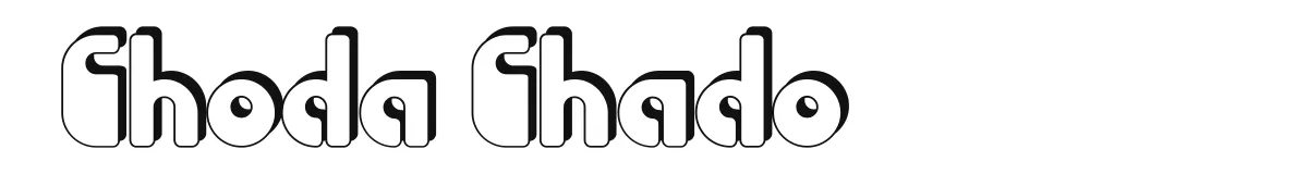 Choda Chado original font preview