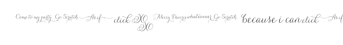 Carolyna Words font preview