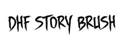 DHF Story Brush original font preview
