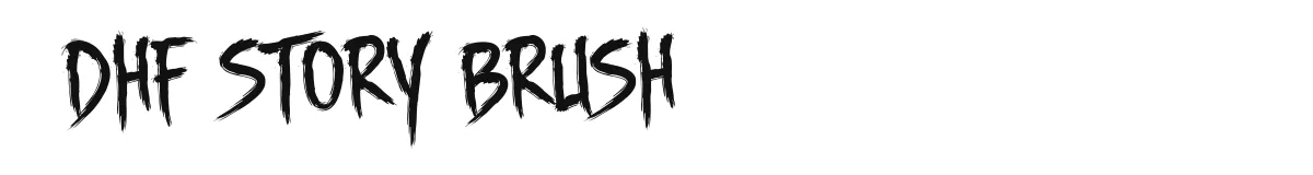 DHF Story Brush original font preview