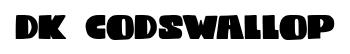 DK Codswallop original font preview