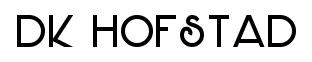 DK Hofstad original font preview