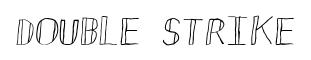 Double Strike original font preview