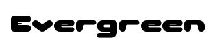 Evergreen original font preview