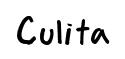 Culita original font preview