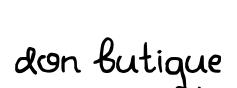 Don Butique original font preview