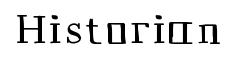 Historian original font preview