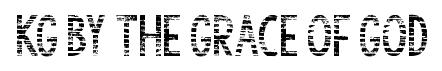 KG By the Grace of God original font preview
